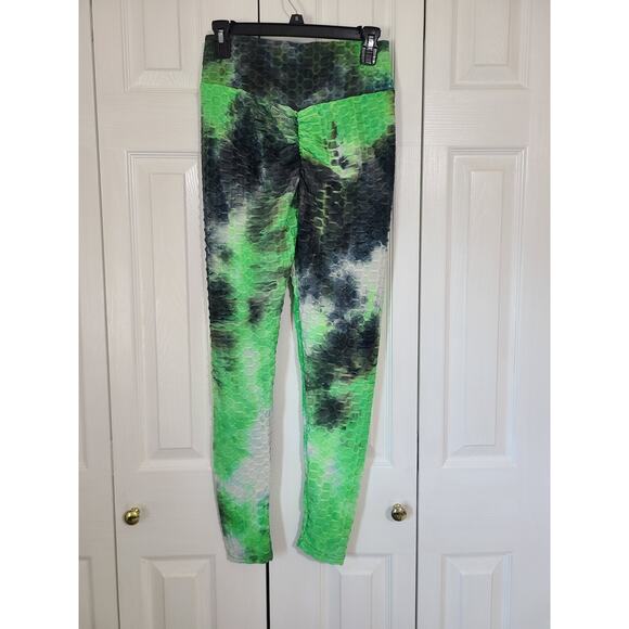 Unknown brand s/m women's multicolored textured leggings - Picture 4 of 9